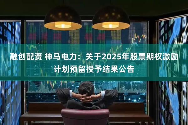 融创配资 神马电力：关于2025年股票期权激励计划预留授予结果公告